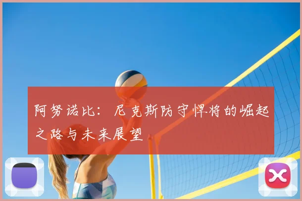 阿努诺比：尼克斯防守悍将的崛起之路与未来展望